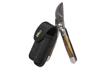 Image of 12 Survivors Pocket Harvester, Zebra Wood Handle, TS72002B