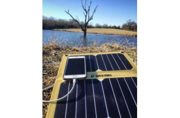 Image of 12 Survivors SolarFlare 11 Solar Charging Panel, 10.6 Watt Capacity, Black, 10.1in x 13in, TS28001