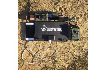 Image of 12 Survivors SolarFlare 11 Solar Charging Panel, 10.6 Watt Capacity, Black, 10.1in x 13in, TS28001