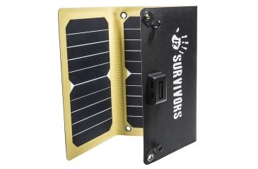 Image of 12 Survivors SolarFlare 16 Solar Charging Panel, 15.9 Watt Capacity, Black, 10.1in x 19in TS28002