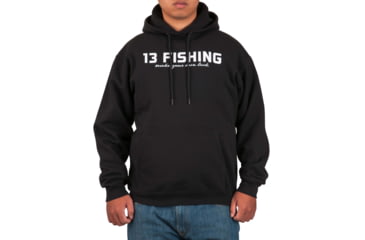 Image of Rapala Facepunch Hoodie w/White Logo - Men's, Medium, Black, HD3-M