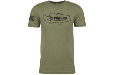 Image of Rapala Jungle Warfare Lifestyle Logo T-Shirts -Men's, Medium, Green/Bass, SSS6-M