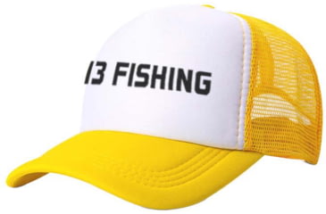 Image of Rapala Lil Foamie Yellow Foam Curved Brim Youth Ballcap - Men's, White, One Size, YHBC1