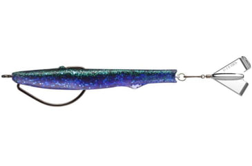 Image of Rapala Motor Boat Swimbait Wide Gap Fishing Hook w/ Hard Rear Prop, 3/8oz, 4in, 1 Piece, Blueberry Yum, MBT4-35