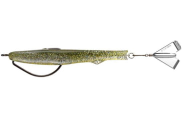 Image of Rapala Motor Boat Swimbait Wide Gap Fishing Hook w/ Hard Rear Prop, 3/8oz, 4in, 1 Piece, Glitter Bomb, MBT4-4