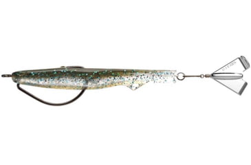 Image of Rapala Motor Boat Swimbait Wide Gap Fishing Hook w/ Hard Rear Prop, 3/8oz, 4in, 1 Piece, Mojito, MBT4-5