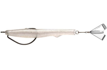 Image of Rapala Motor Boat Swimbait Wide Gap Fishing Hook w/ Hard Rear Prop 3/8oz, 4in, 1 Piece, Whitey Tighties, MBT4-18
