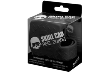 Image of Rapala Skull Cap Low-Profile Baitcast Reel Cover, Fits Most, Right And Left Hand Baitcast Reels, Black, 3in, SC-C2-BLK