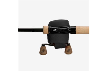 Image of Rapala Skull Cap Low-Profile Baitcast Reel Cover, Fits Most, Right And Left Hand Baitcast Reels, Black, 3in, SC-C2-BLK