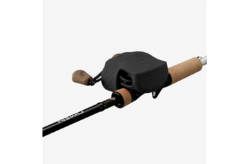 Image of Rapala Skull Cap Low-Profile Baitcast Reel Cover, Fits Most, Right And Left Hand Baitcast Reels, Black, 3in, SC-C2-BLK