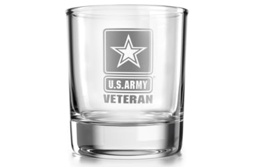Image of Old Southern Brass U.S. Army Veteran - Whiskey Glass - 10 oz 40B38ADF, OSB-WG-ARMVET