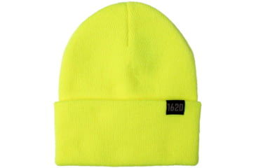 Image of 1620 Workwear Cuffed Beanie, 1620 Flag, Hi Vis Yellow, One Size, A-01-Y