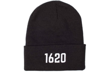 Image of 1620 Workwear Cuffed Beanie, Embroidered, Black, One Size, A-07-B