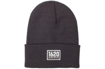 Image of 1620 Workwear Cuffed Beanie, Patch, Black, One Size, A-06-B