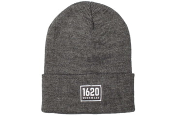 Image of 1620 Workwear Cuffed Beanie, Patch, Charcoal, One Size, A-06-C