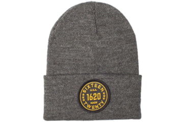 Image of 1620 Workwear Cuffed Beanie, Roundel, Charcoal, One Size, A-08-C