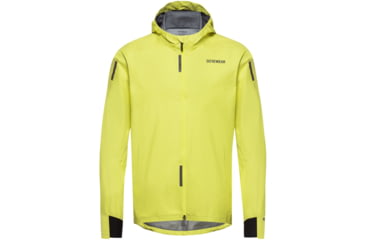 Image of GOREWEAR CONCURVE GORE-TEX Running Jacket Mens in Lime Yellow Large Slim fit Waterproof 87779C0C, 101066-CB00-XL