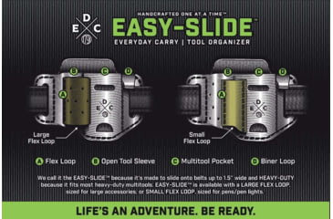 Image of 1791 Gunleather EDC Heavy Duty Easy Slide Small Flex Multitool, Black, HD-ES-SF-BLK-A