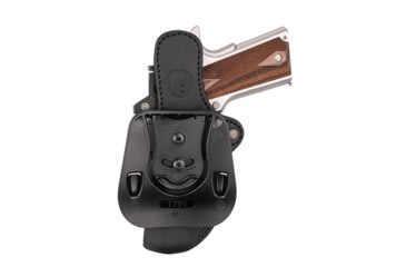 Image of 1791 Gunleather ORPDH21SBRR PDH-2 Signature Brown Leather OWB Glock 17/S&amp;W Shie, Left, Stealth Black, Stealth Black, 2.3, OR-PDH-2.3-SBL-L