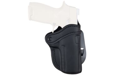 Image of 1791 Gunleather BH 2.4 Paddle Holster, Size 2.4, Right Hand, Stealth Black, PDH-2.4-SBL-R