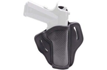 Image of 1791 Gunleather BH1- Carbon Fiber Belt Holster, Colt/Springfield/Sig 1911 4in/5in, Right Hand, Stealth Black, Size 1, CF-BH1-SBL-R