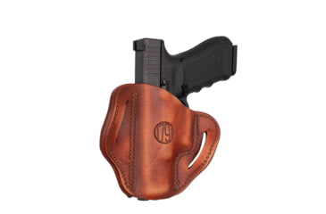 Image of 1791 Gunleather BH2.1- Open Top Multi-Fit Belt Holster 2.1, Glock 17/19, FN FNS-9, Ruger SR9, Right Hand, Size 2.1, Vintage, Vintage, 2.1, BH2.1-VTG-R
