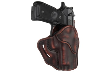 Image of 1791 Gunleather BH2.3- Open Top Multi-Fit Belt Holster, Beretta 92FS, H&amp;K VP9, Sig P220, Right Hand, Size 2.3, Vintage, Vintage, 2.3, BH2.3-VTG-R