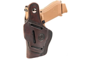 Image of 1791 Gunleather BHT3- Open Top Multi-Fit Thumb Break Holster, S&amp;W MP9/MP40, Taurus PT111, Right Hand, Signature Brown, Size 3, BHT-3-SBR-R
