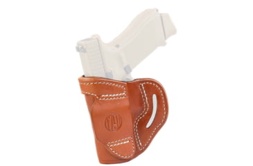 Image of 1791 Gunleather BL1P Belt Slide Holster, Colt Defender, Glock 25/27, Taurus G2c, Right Hand, Classic Brown, Size 3, BL1P-3-CBR-R