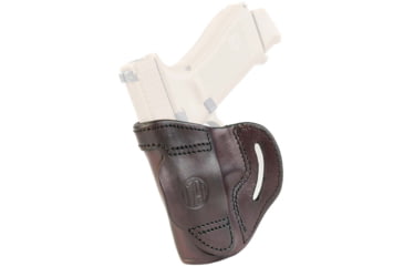 Image of 1791 Gunleather BL1P Belt Slide Holster, Colt Defender, Glock 25/27, Taurus G2c, Right Hand, Signature Brown, Size 3, BL1P-3-SBR-R