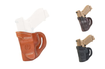 Image of 1791 Gunleather BL1P Belt Slide Holster, Classic Brown, Signature Brown, Stealth Black