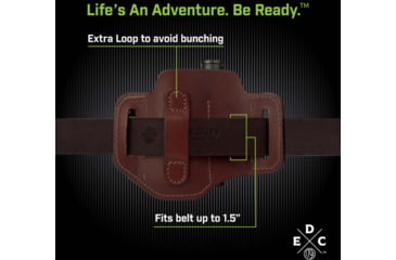 Image of 1791 Gunleather EDC Heavy Duty Easy Slide Organizer, Large Flex, Burgundy, HD-ES-LF-BUR-A