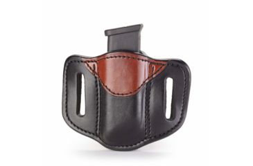 Image of 1791 Gunleather MAG 1.2- Single Magazine Holster for Double Stack Mags, Brown on Black, Size 1.2, MAG-1.2-BLB-A