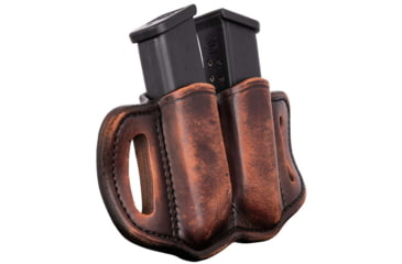 Image of 1791 Gunleather MAG 2.1- Double Magazine Holster for Single Stack Mags, Size 2.1, Vintage, Vintage, 2.1&amp;M1.2, MAG-2.1-VTG-A