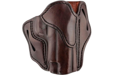 Image of 1791 Gunleather Optic Ready Belt Holster, Glock 48/Sig Sauer P365XL/Springfield Hellcat Pro, Right Hand, Size Compact Long Barrel, Signature Brown, OR-BH-CMAX-SBR-R