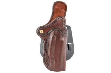 Image of 1791 Gunleather Optic Ready Multi-Fit Paddle Holster 2.3, Signature Brown Leather OWB Glock 17/S&amp;W Shie, ORPDH21SBRR PDH-2