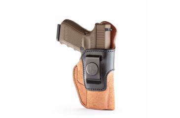 Image of 1791 Gunleather Rigid Concealment Holster, CZ 75, Taurus G2/PT111, Springfield XDS/XDE, Right Hand, Brown on Black, Size 5, RCH-5-BLB-R