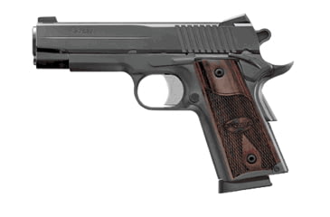 Image of SIG SAUER 1911 Compact Revolution Pistol, .45 ACP, 4.25 in barrel, stainless steel frame, custom wood grip, recoil operated semi-automatic, Novak night sights, 6 round magazine, 1911 CRV-1-FRRMPG