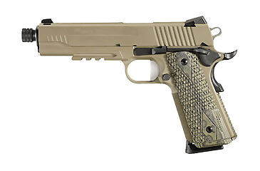 Image of SIG SAUER 1911 Scorpion Pistol, .45 ACP, 5.5 in barrel, stainless steel frame, Hogue G10 composite grip, recoil operated semi-automatic, low profile night sights, 8 round magazine, 1911 Scorpion-2-FRRMPG