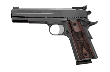 Image of SIG SAUER 1911 Target Revolution Pistol, .45 ACP, 5 in barrel, stainless steel frame, custom diamondwood grip, recoil operated semi-automatic, adjustable target night sights, nitron finish, 8 round magazine, 1911 TRV-1-FRRMPG