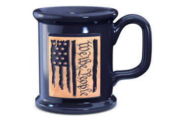 Image of Old Southern Brass Ceramic Handmade Coffee Mug - Embossed We The People American Flag 2ED116BD, OSB-MUG-WTPF