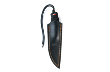Image of Montana Knife Company BLACK/ORANGE SPEEDGOAT 2.0 LEATHER SHEATH - VERTICAL BELT CARRY 3C674311, MKC-001073