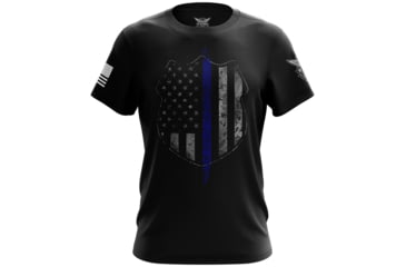 Image of We the People Holsters Thin Blue Line Flag Short Sleeve Shirt 39374E35, 4502633414754