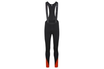 Image of GOREWEAR Mens C5 Thermo Cycling Bib Tights+ in Black/Fireball XL Form fit EA2C55E7, 100643-99AY-XXL