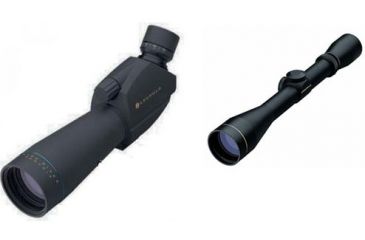 Image of 2-PC Leupold Outdoor Spot-&amp;-Shoot Pack - Leupold Angled Spotting Scope + Case &amp; Tripod 55888 and Leupold Rifle Scope Duplex Reticle 56600