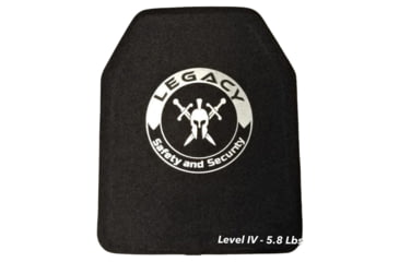 Image of 221B Tactical Legacy Level IV Armor Plate, Black, 10x12, LSSLIV10X12-BLK