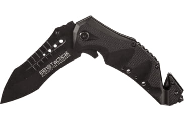 Image of 221B Tactical Vanquish First Responder RFX Tool - Assisted Opening Folding Knife, 440C Stainless Steel Blade, Black, VNQ-FRX-OS-BLK