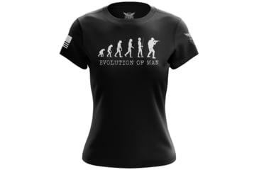 Image of Wethepeopleholsters.Com Evolution of Man Womens Short Sleeve Shirt, evolution-of-man-womens-short-sleeve-shirt