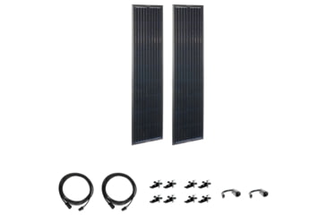 Image of Zamp Solar Obsidiana Series 180 Watt Long Solar Panel Kit, 2x90 watts, Black, One Size, ZSK1009