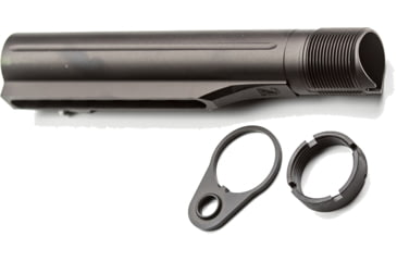 Image of 2A Armament 8 Position Billet Buffer Tube, Assembly, AR15, Mil Spec, Black, 2A-BTA6-1